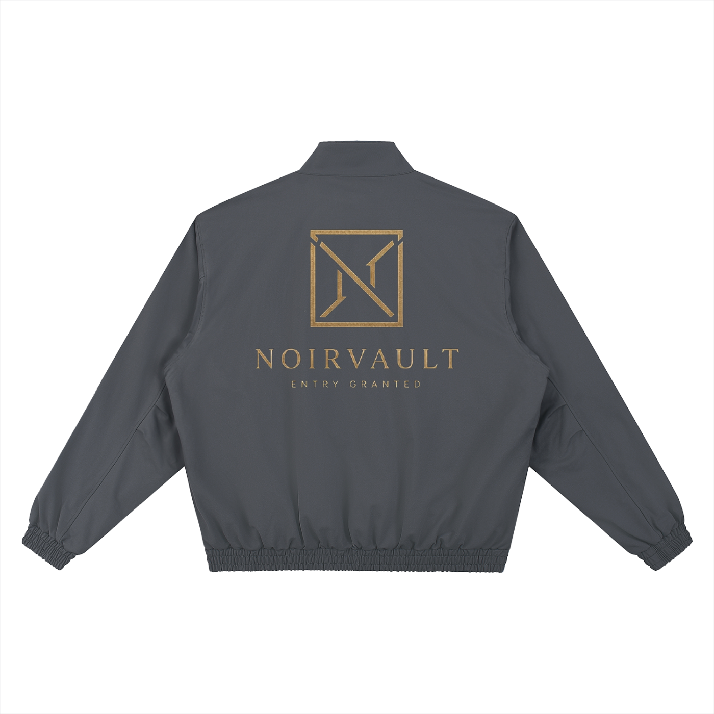 NoirVault - Stand Collar Bomber Jacket