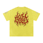 Dark Deeds Snow Washed Oversized Cotton T-Shirt