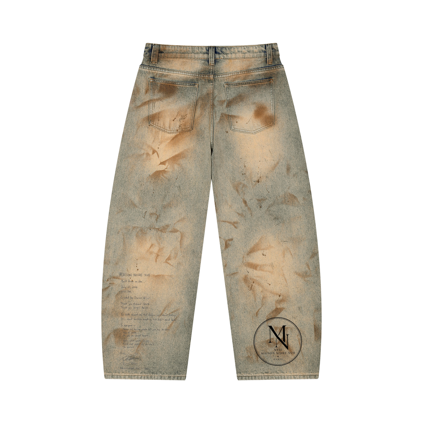 La Maison Du Noir - Men’s Vintage Wash Barrel Leg Jeans