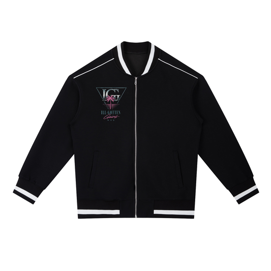 Ill Gotten Gains Mob X NoirVault - Contrast Piping Zip Bomber Jacket