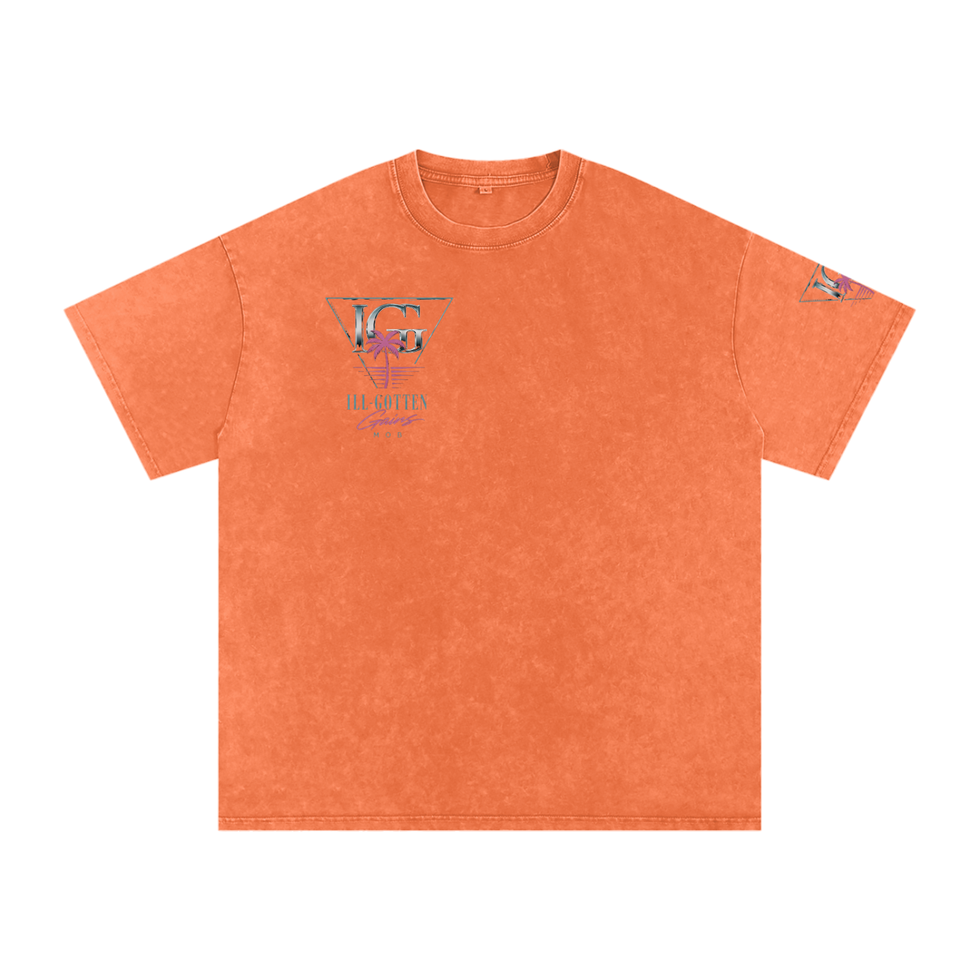 Ill Gotten Gains Mob X NoirVault - Snow Washed Oversized Cotton T-Shirt