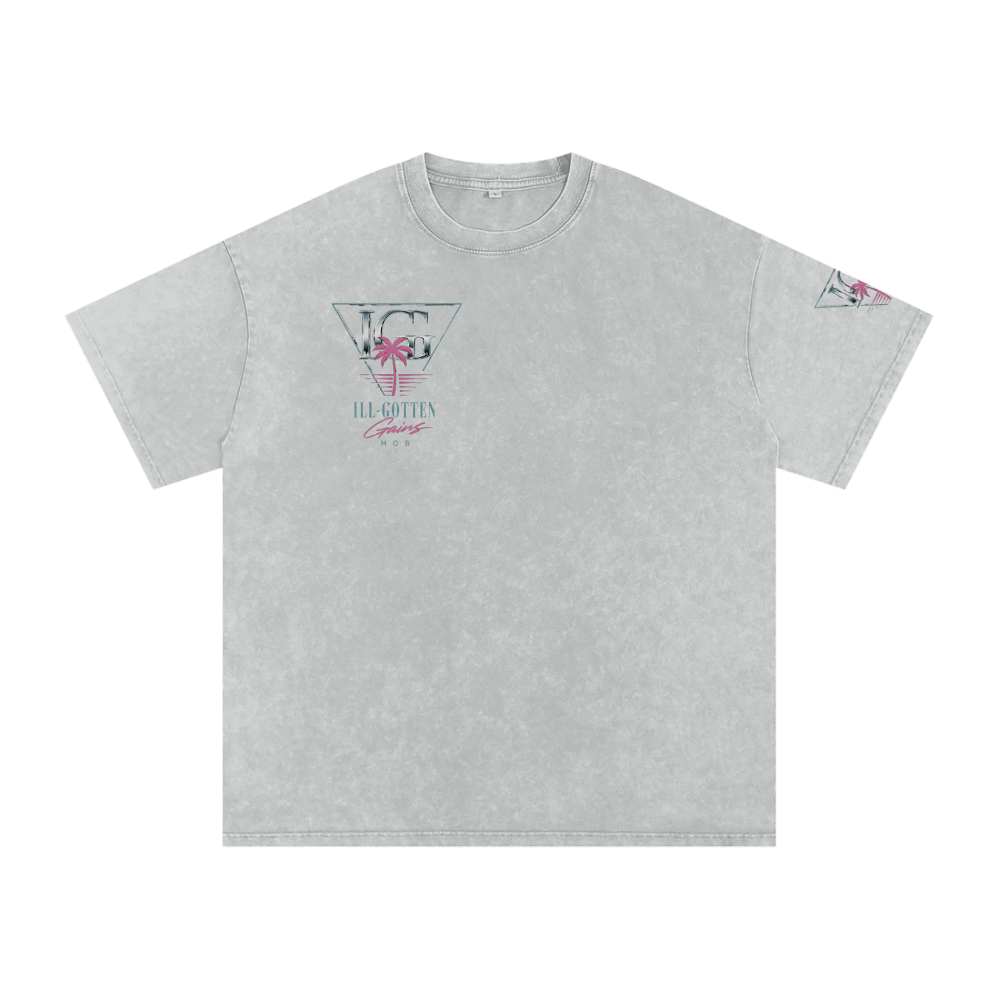 Ill Gotten Gains Mob X NoirVault - Snow Washed Oversized Cotton T-Shirt