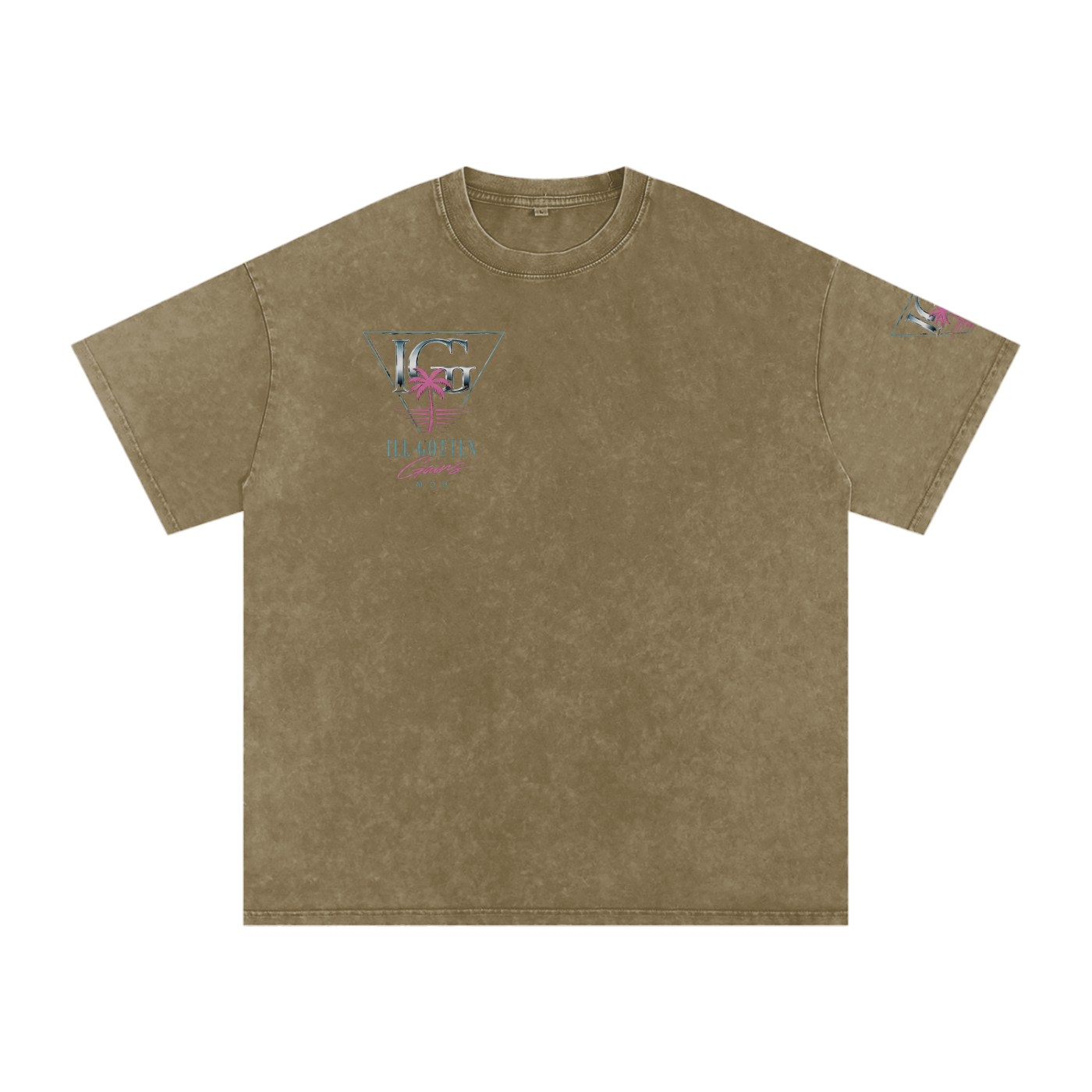 Ill Gotten Gains Mob X NoirVault - Snow Washed Oversized Cotton T-Shirt