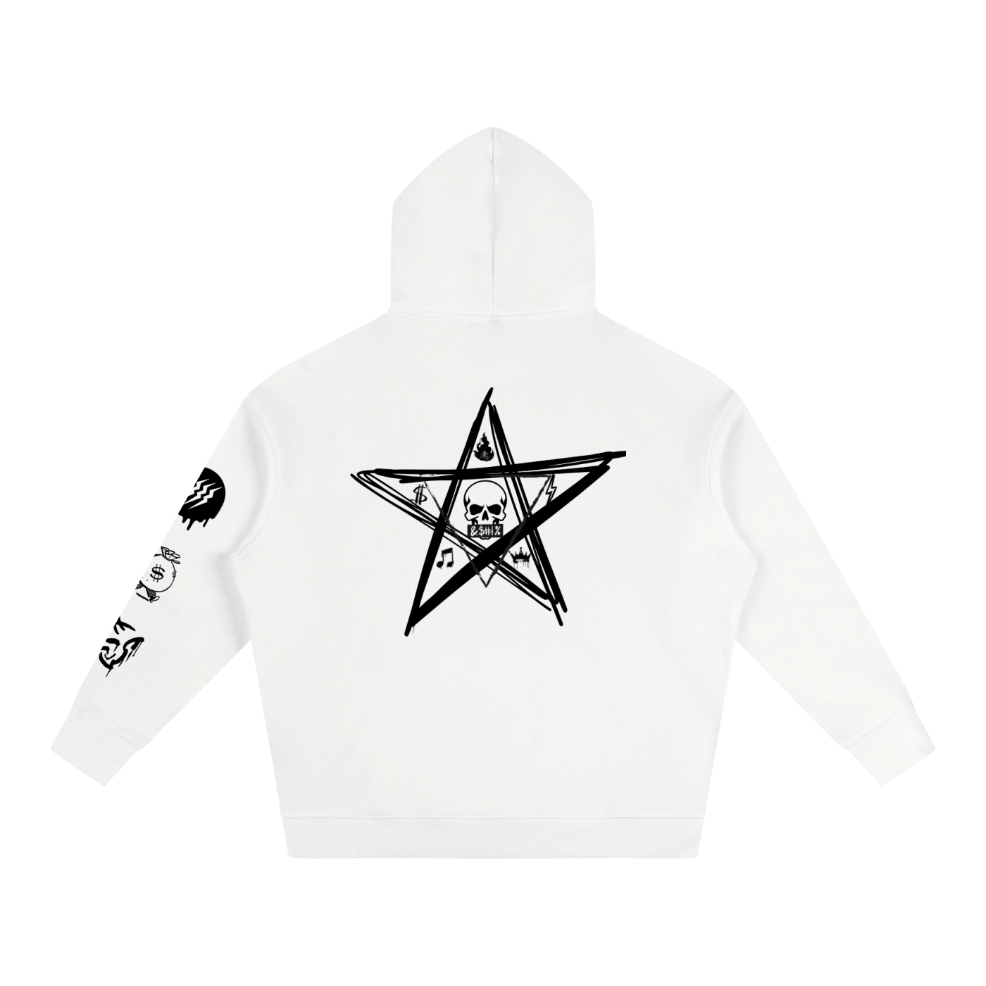 NoirVault Racing Club - Oversize Fleeced Reaper Rider Hoodie