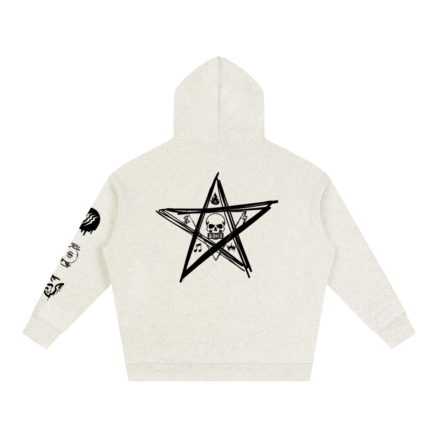 NoirVault Racing Club - Oversize Fleeced Reaper Rider Hoodie
