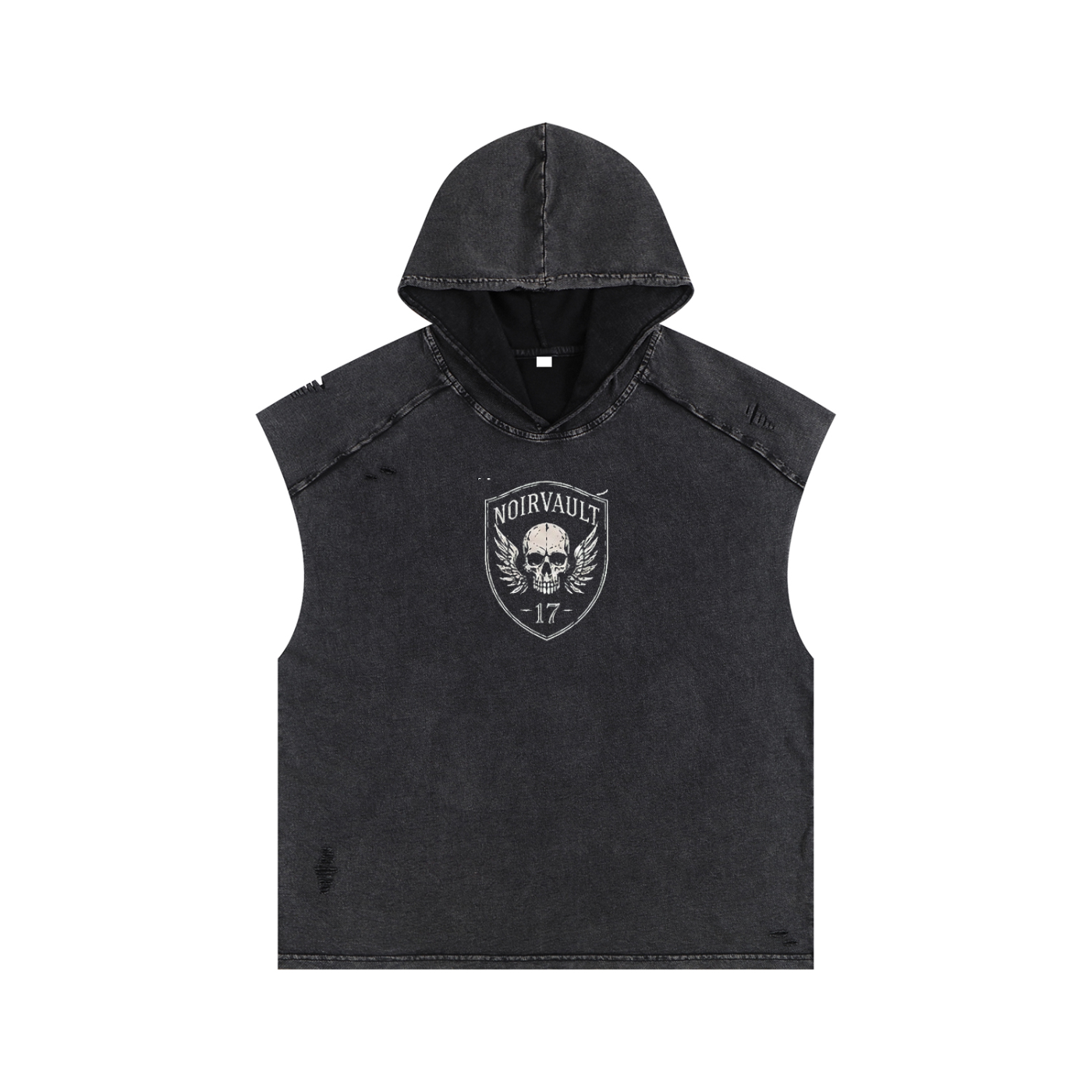 Gladiator of the Damned Snow Washed Boxy Hooded Tank Top