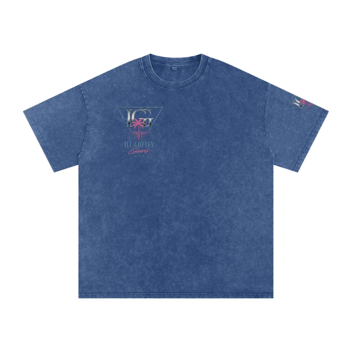 Ill Gotten Gains Mob X NoirVault - Snow Washed Oversized Cotton T-Shirt