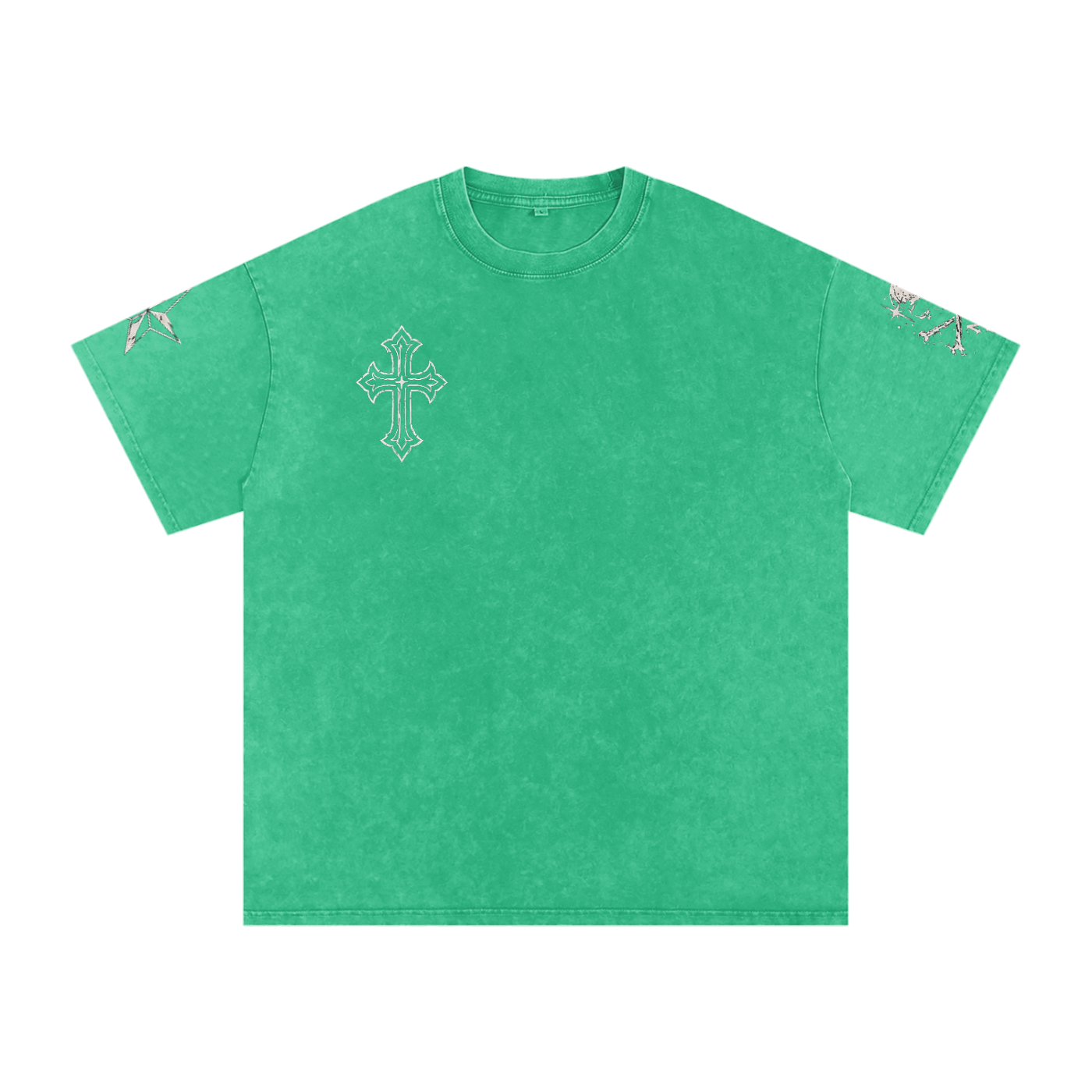 Dark Deeds Snow Washed Oversized Cotton T-Shirt