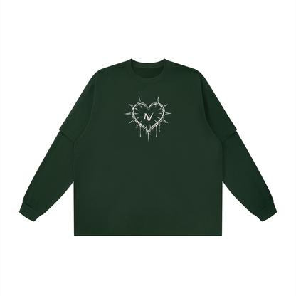 Love After Death Unisex Layered Oversized T-Shirt