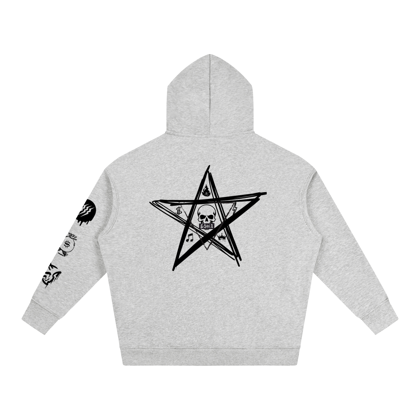 NoirVault Racing Club - Oversize Fleeced Reaper Rider Hoodie