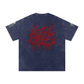 Dark Deeds Snow Washed Oversized Cotton T-Shirt