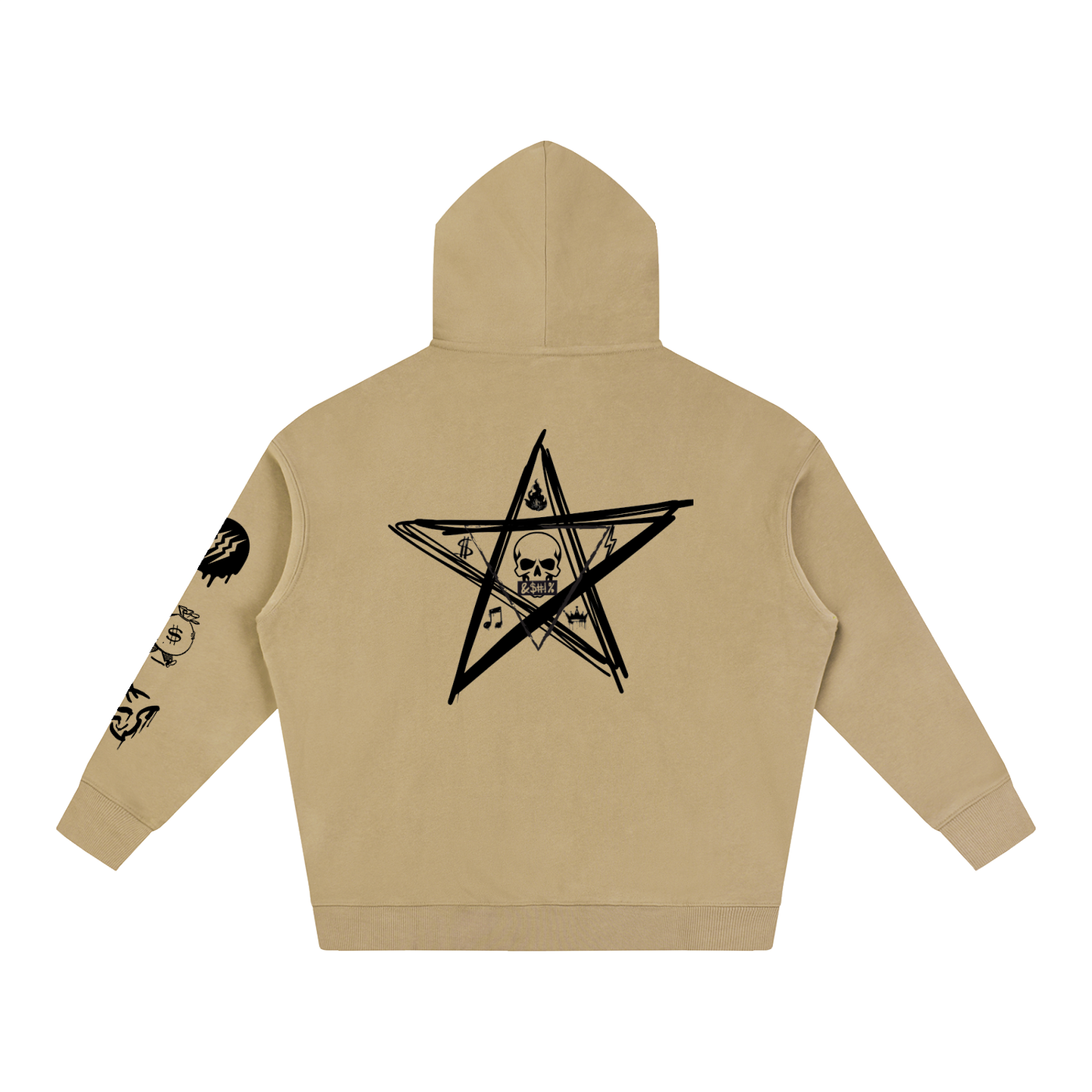 NoirVault Racing Club - Oversize Fleeced Reaper Rider Hoodie