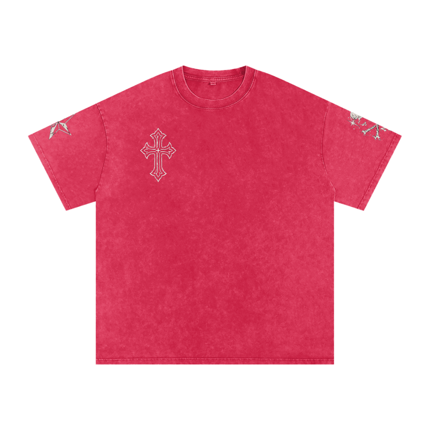 Dark Deeds Snow Washed Oversized Cotton T-Shirt