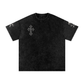Dark Deeds Snow Washed Oversized Cotton T-Shirt