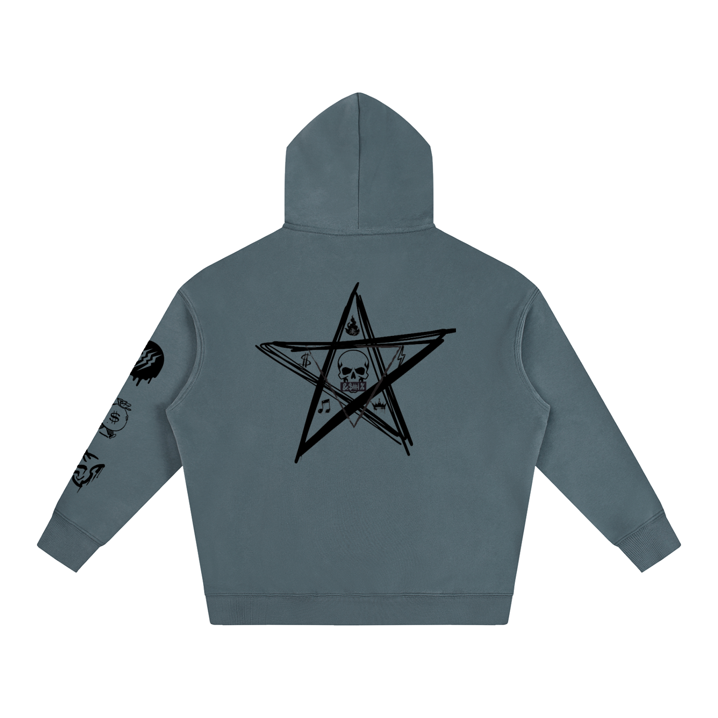 NoirVault Racing Club - Oversize Fleeced Reaper Rider Hoodie