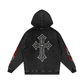 Vanquished Snow Washed Loose Cotton Hoodie