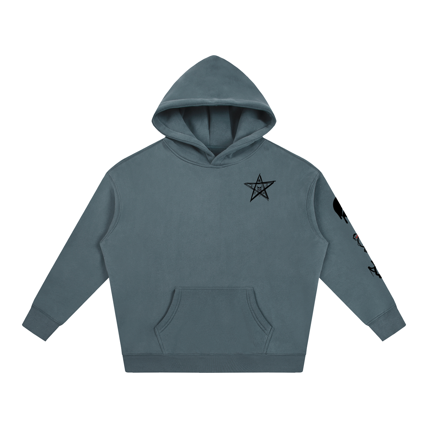 NoirVault Racing Club - Oversize Fleeced Reaper Rider Hoodie