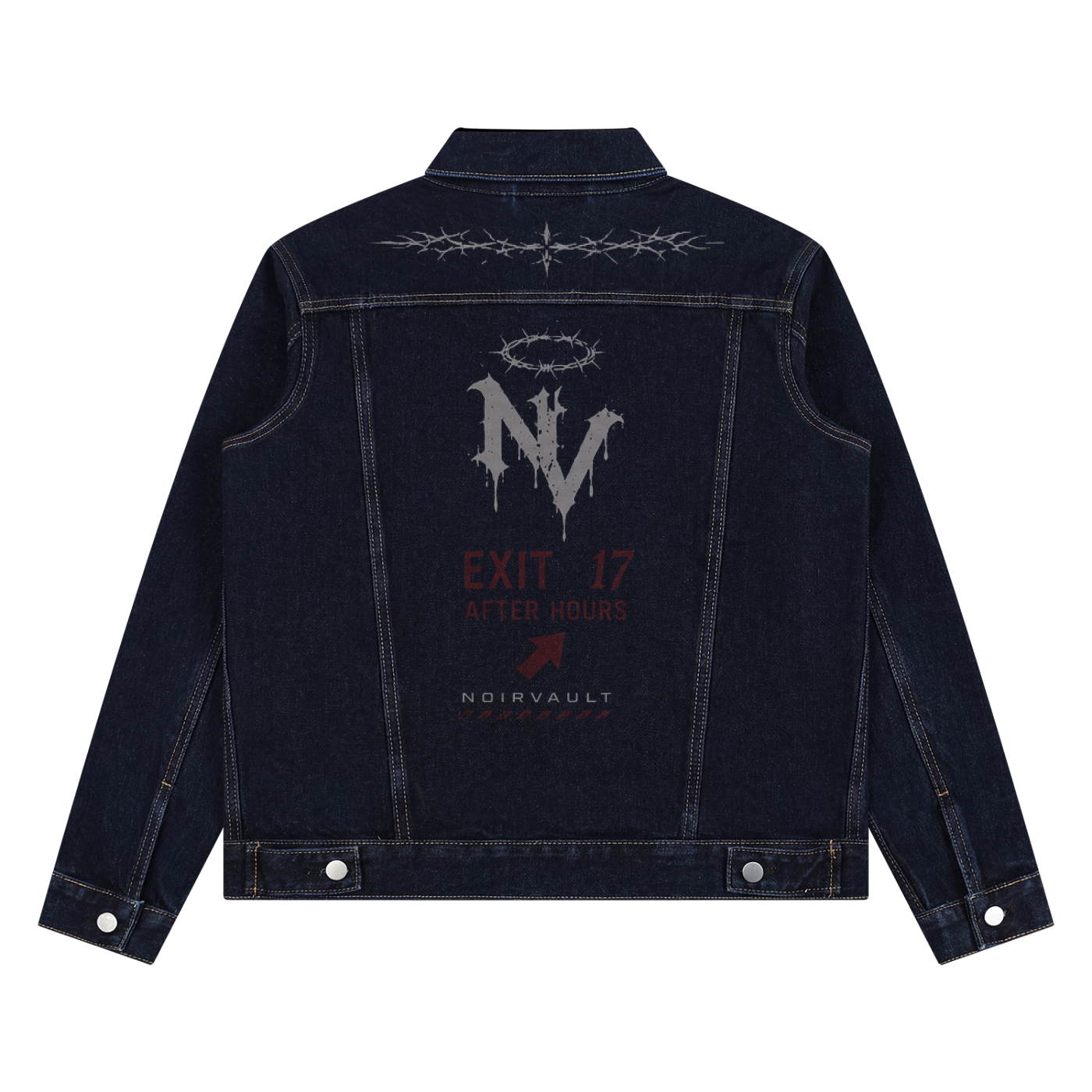 Panther’s Story Unisex Vintage Wash Denim Jacket