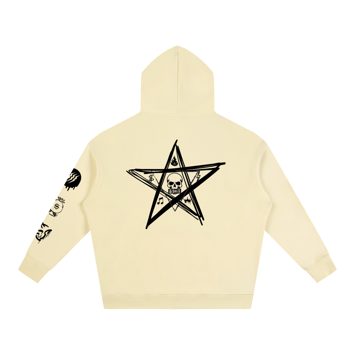 NoirVault Racing Club - Oversize Fleeced Reaper Rider Hoodie