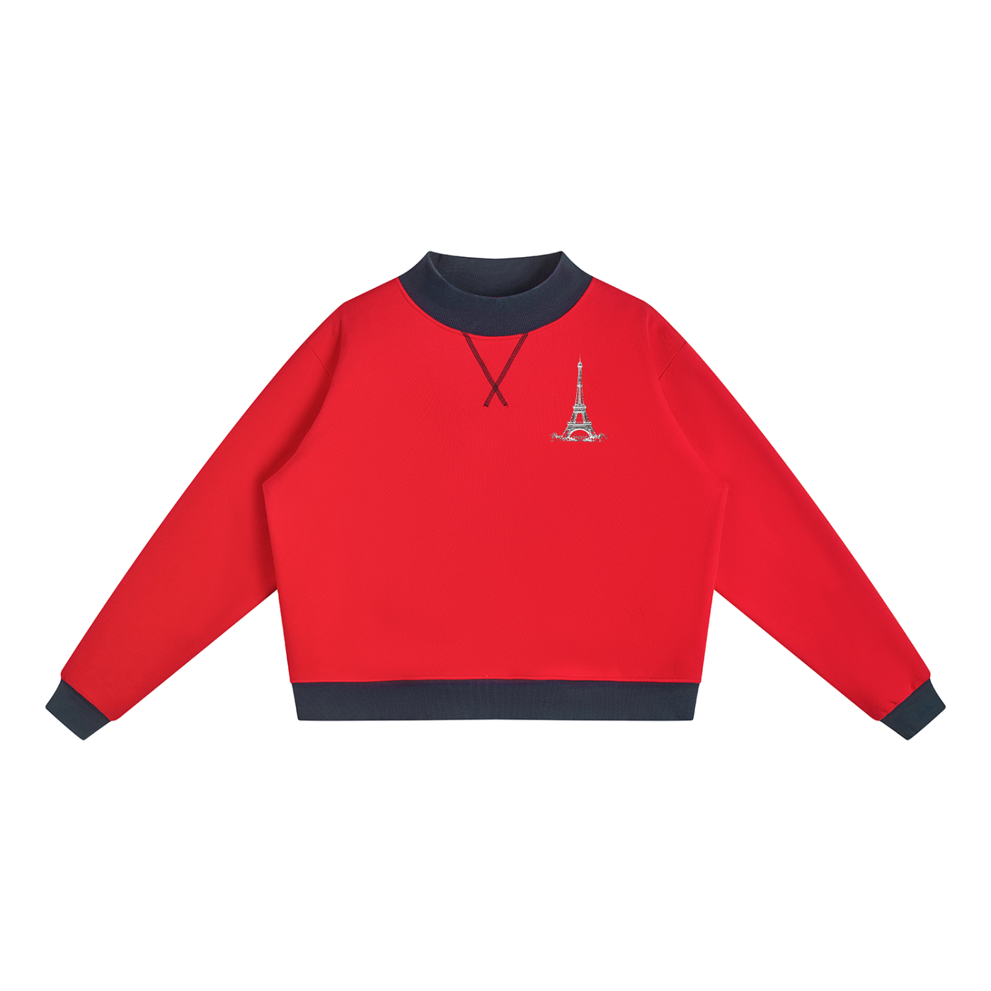 La Maison Du Noir - Women’s Mock Neck Crewneck Sweatshirt