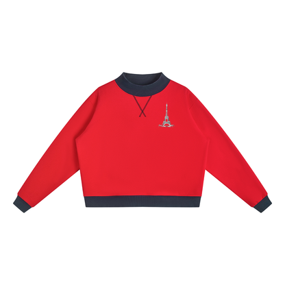 La Maison Du Noir - Women’s Mock Neck Crewneck Sweatshirt