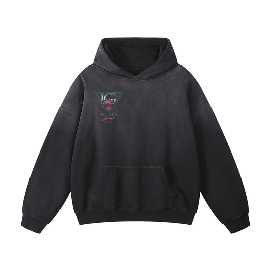 Ill Gotten Gains Mob X NoirVault - Heavyweight Sunfade Oversized Hoodie