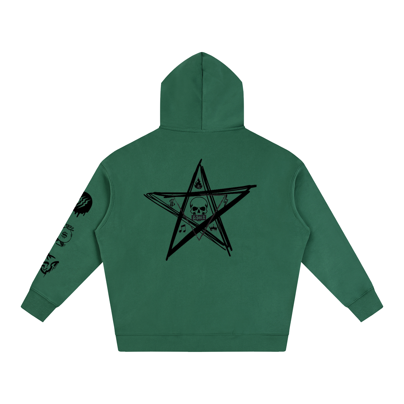 NoirVault Racing Club - Oversize Fleeced Reaper Rider Hoodie
