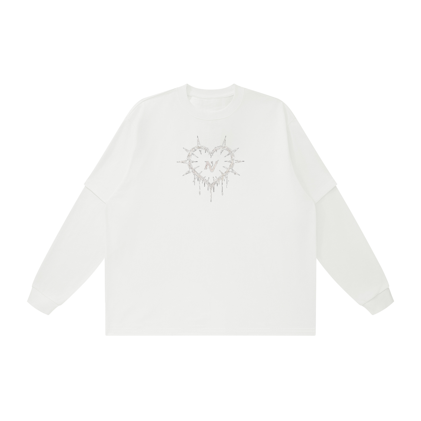 Love After Death Unisex Layered Oversized T-Shirt