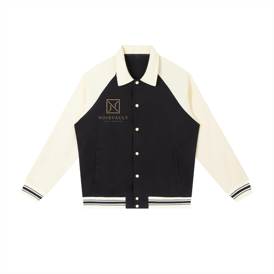 NoirVault - Raglan Sleeve Baseball Jacket