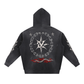 Crimson Killer Vintage Washed Frayed Fleece Hoodie