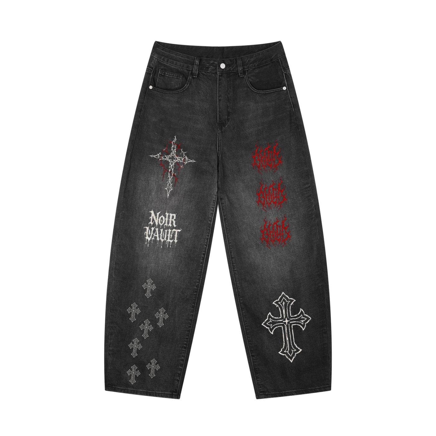 Men's Void Traveler Sunfade Vintage Wash Barrel Leg Jeans