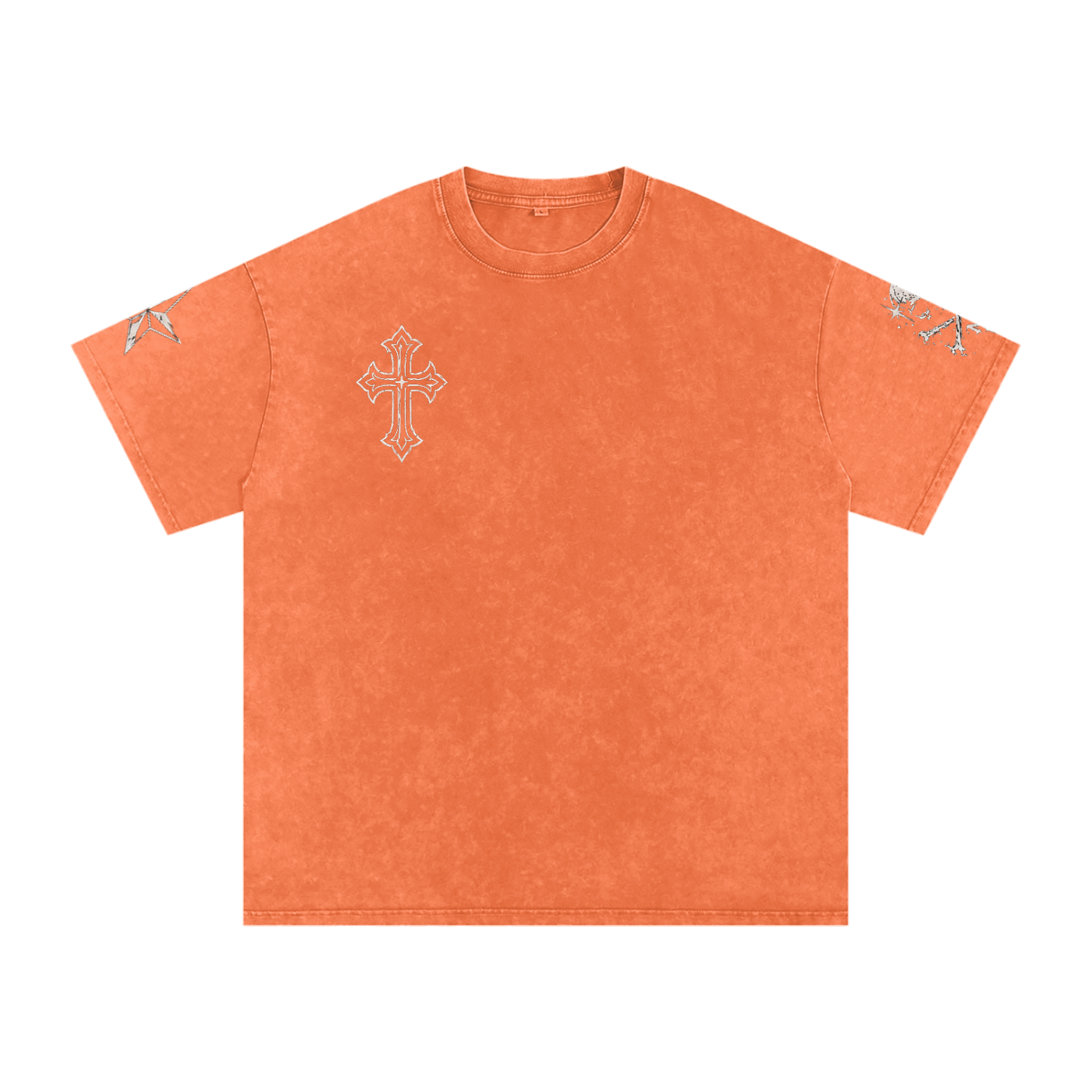Dark Deeds Snow Washed Oversized Cotton T-Shirt