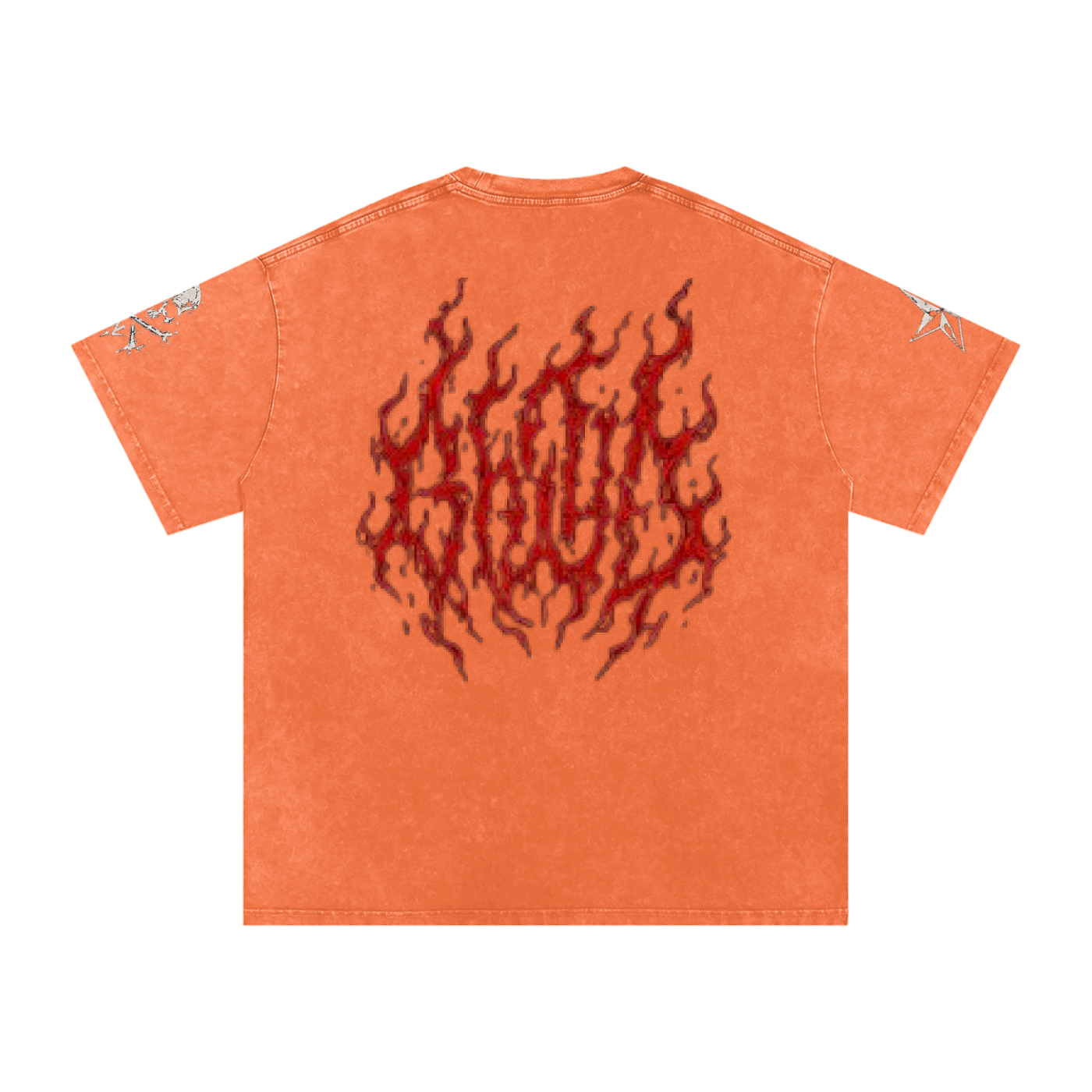 Dark Deeds Snow Washed Oversized Cotton T-Shirt