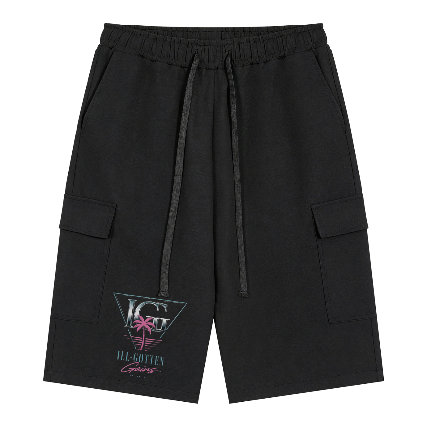 Ill Gotten Gains Mob X NoirVault - Unisex Drawstring Cargo Shorts
