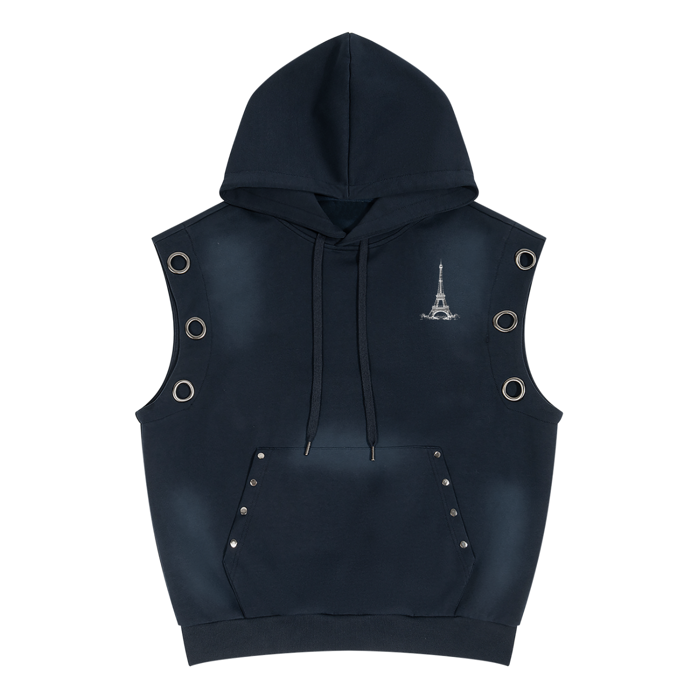 La Maison Du Noir - Unisex Vintage Wash Sun Fade Sleeveless Hoodie