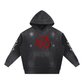 Crimson Killer Vintage Washed Frayed Fleece Hoodie