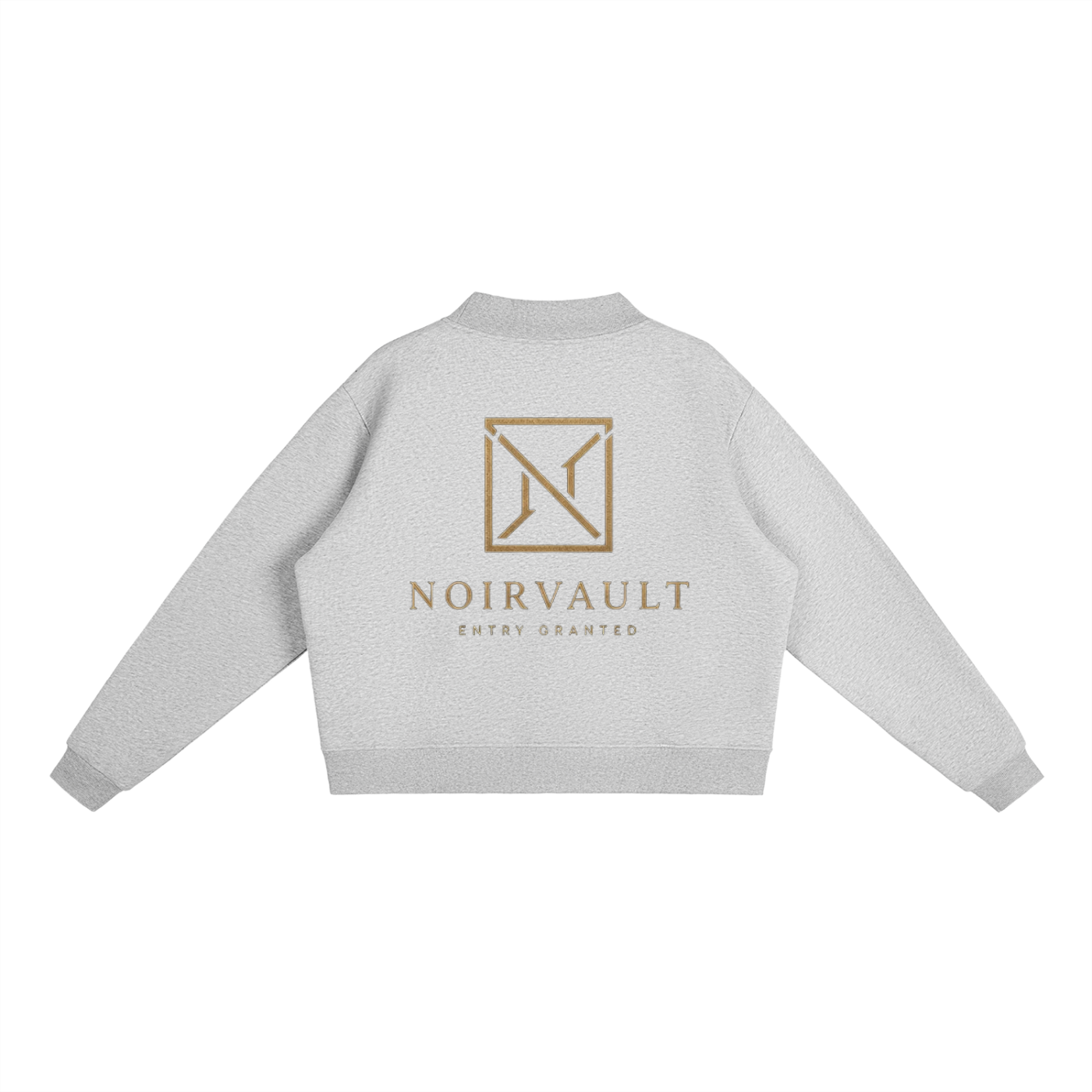 NoirVault - Fleece Mock Neck Crew Sweatshirt