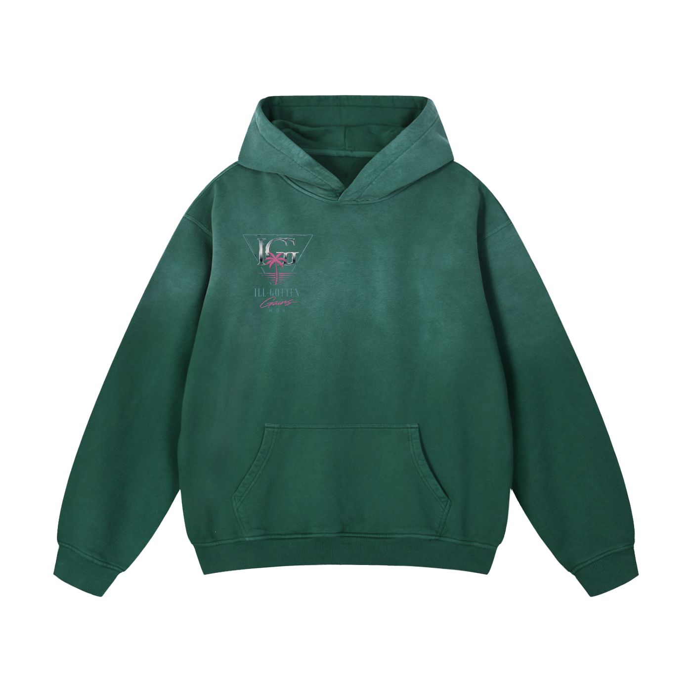 Ill Gotten Gains Mob X NoirVault - Heavyweight Sunfade Oversized Hoodie