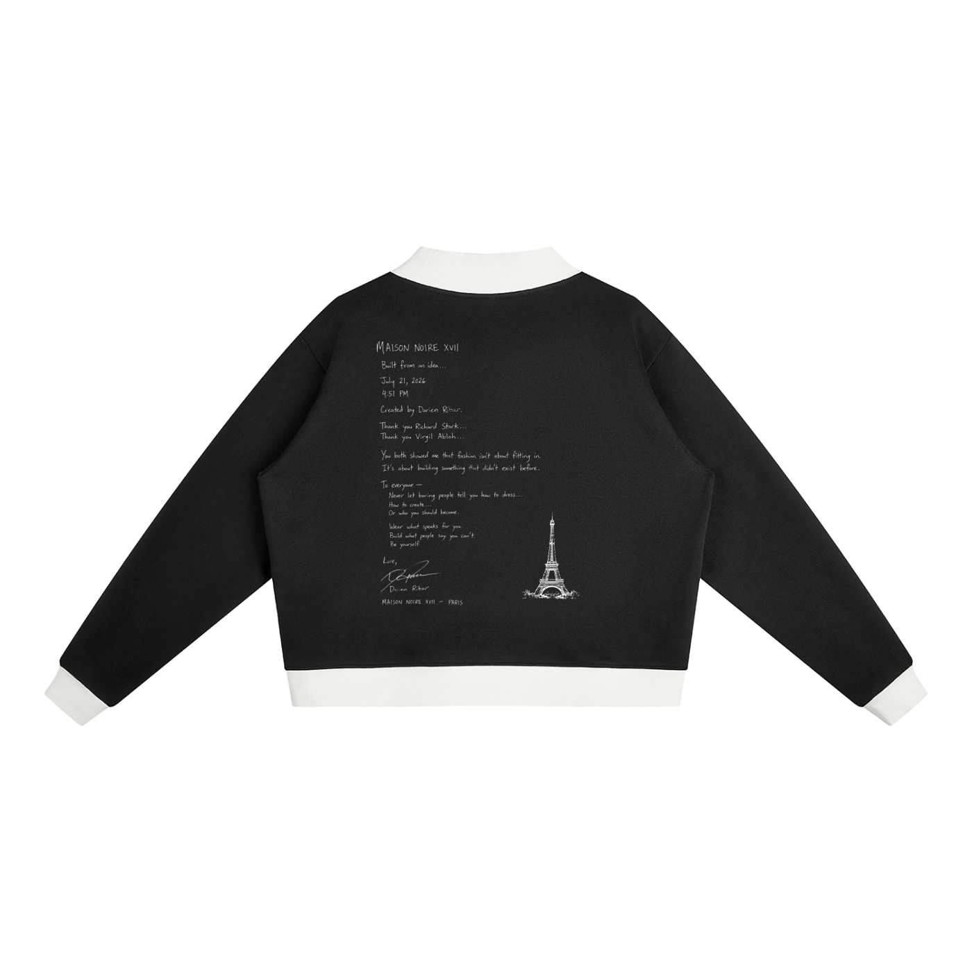 La Maison Du Noir - Women’s Mock Neck Crewneck Sweatshirt