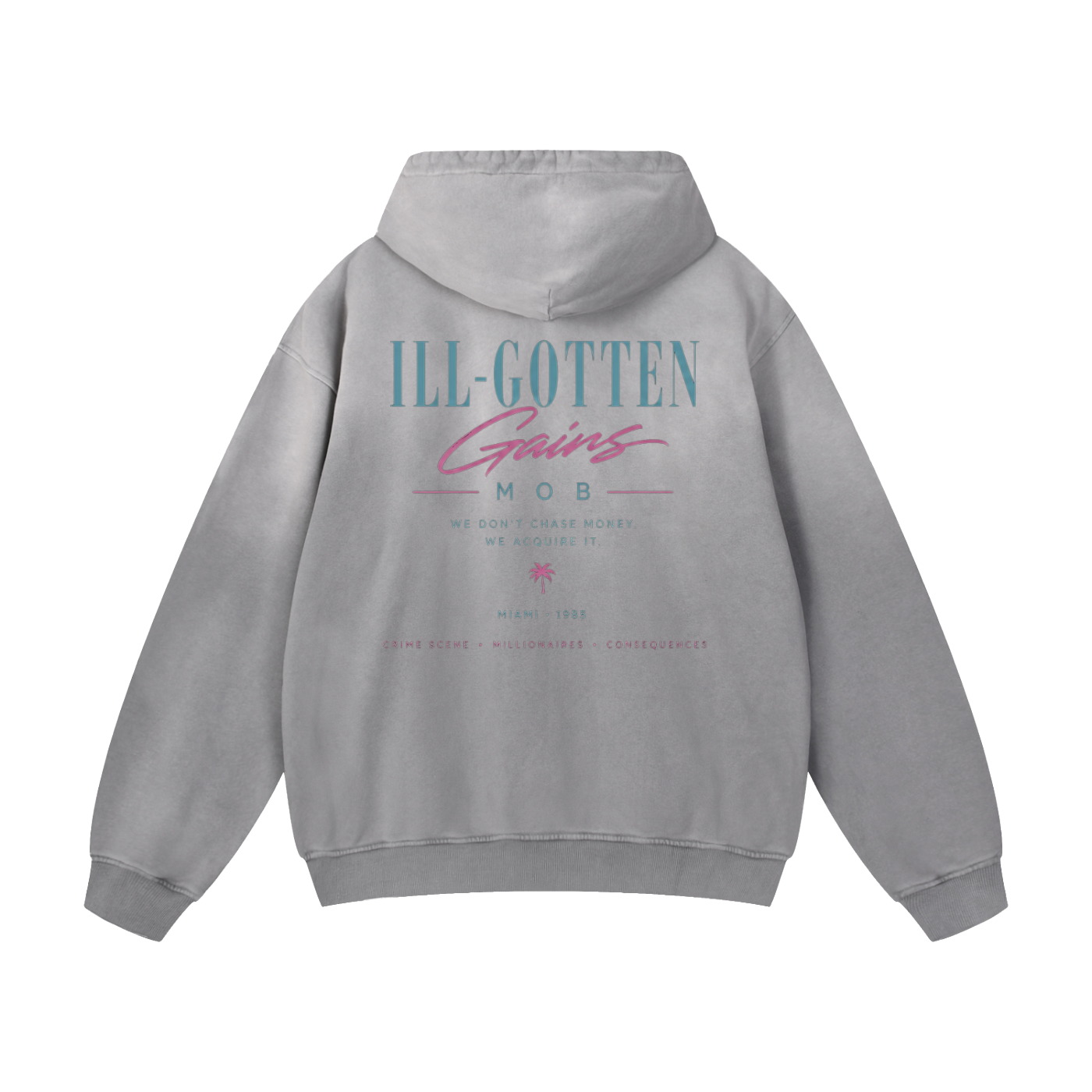 Ill Gotten Gains Mob X NoirVault - Heavyweight Sunfade Oversized Hoodie