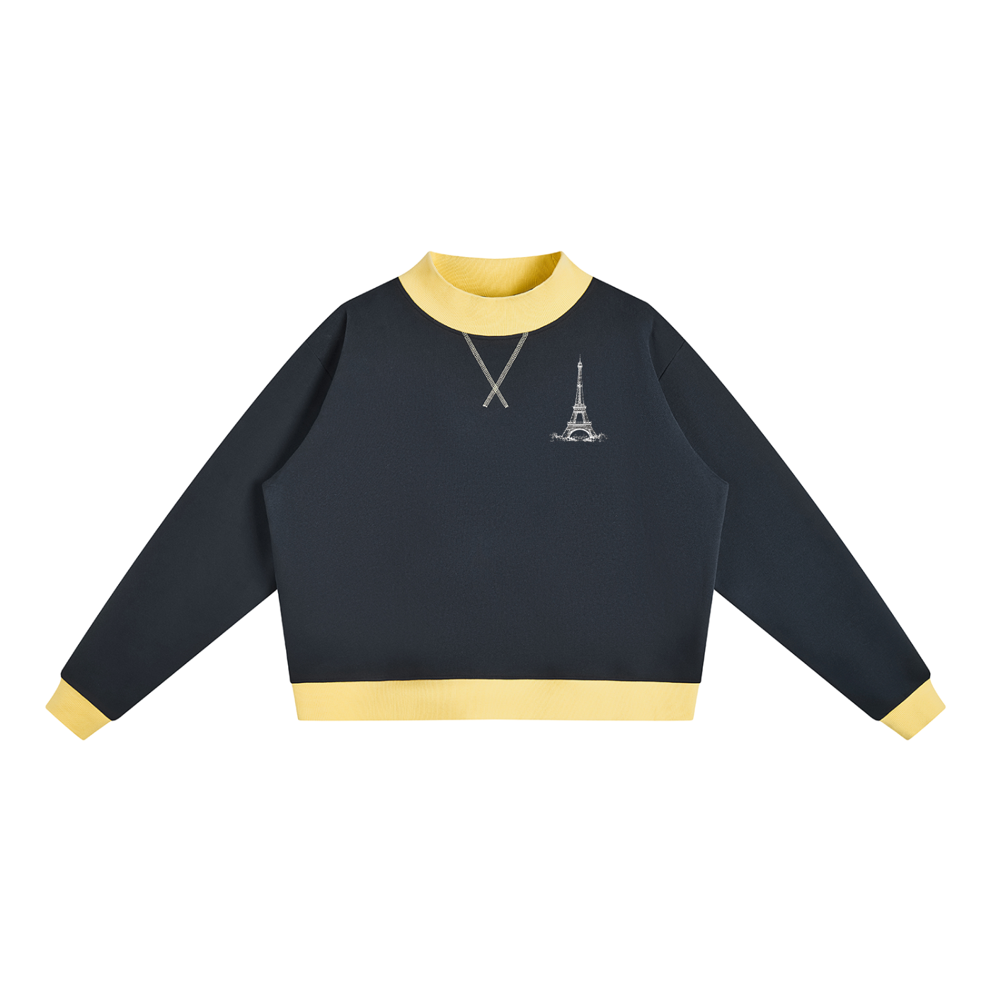 La Maison Du Noir - Women’s Mock Neck Crewneck Sweatshirt