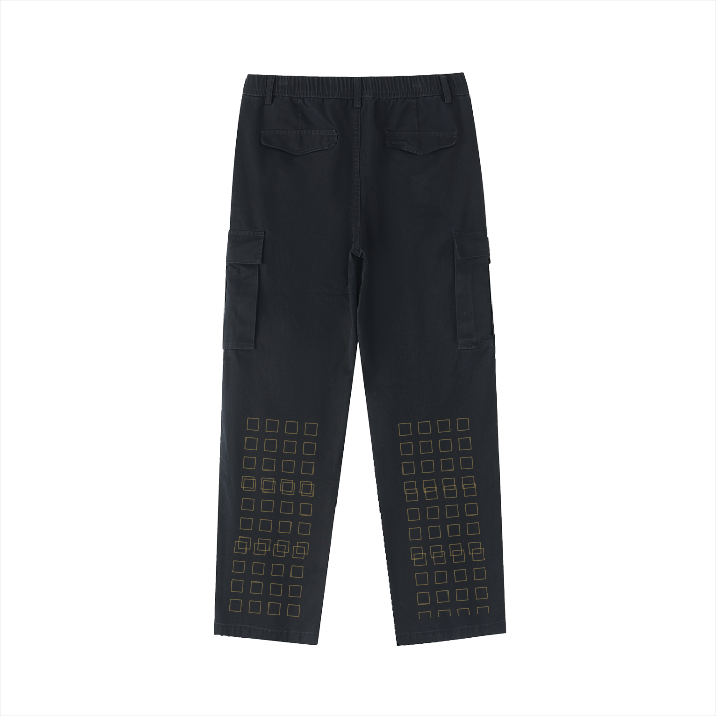 NoirVault - Royal Cotton Elastic Waist Cargo Pants