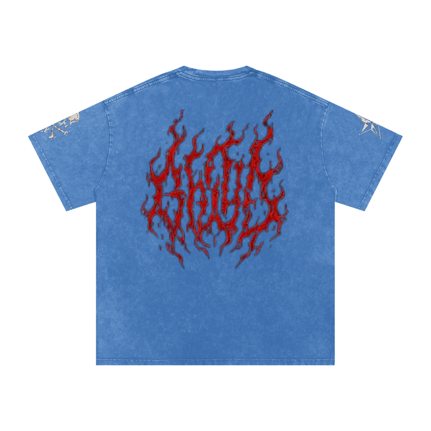 Dark Deeds Snow Washed Oversized Cotton T-Shirt