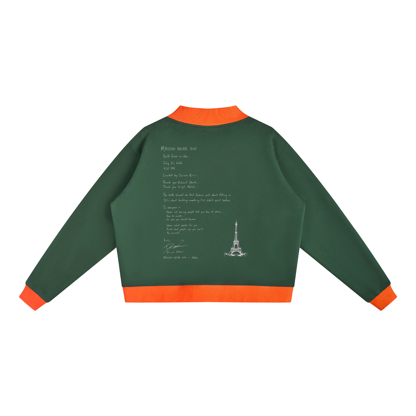 La Maison Du Noir - Women’s Mock Neck Crewneck Sweatshirt