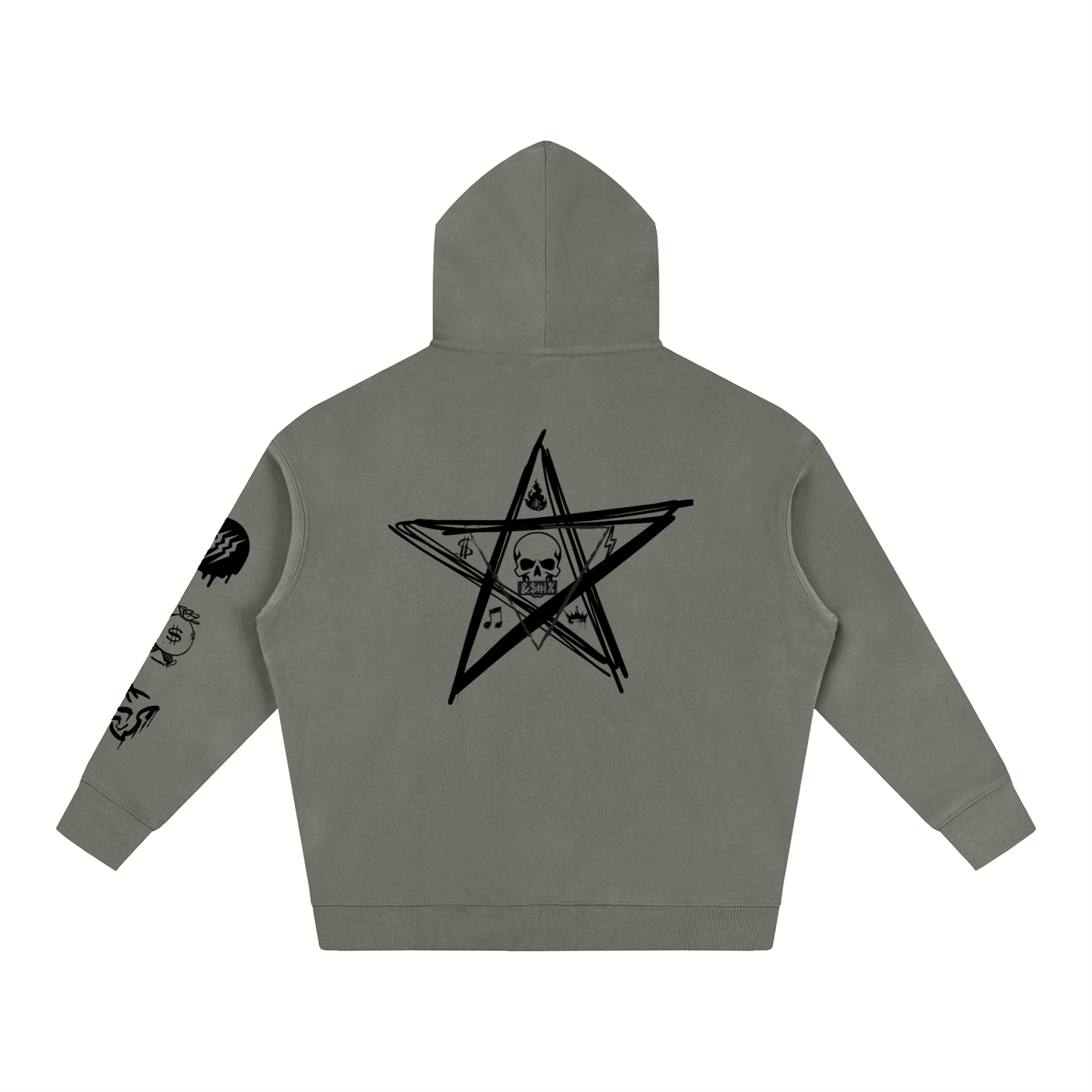 NoirVault Racing Club - Oversize Fleeced Reaper Rider Hoodie
