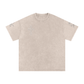 Dark Deeds Snow Washed Oversized Cotton T-Shirt