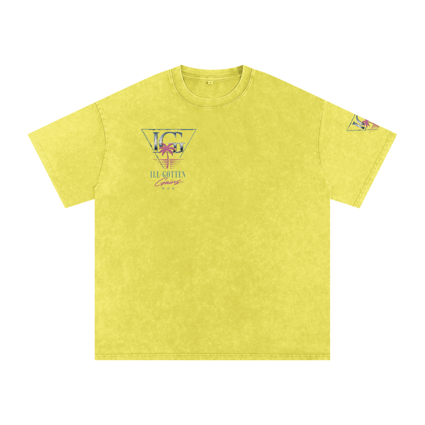 Ill Gotten Gains Mob X NoirVault - Snow Washed Oversized Cotton T-Shirt
