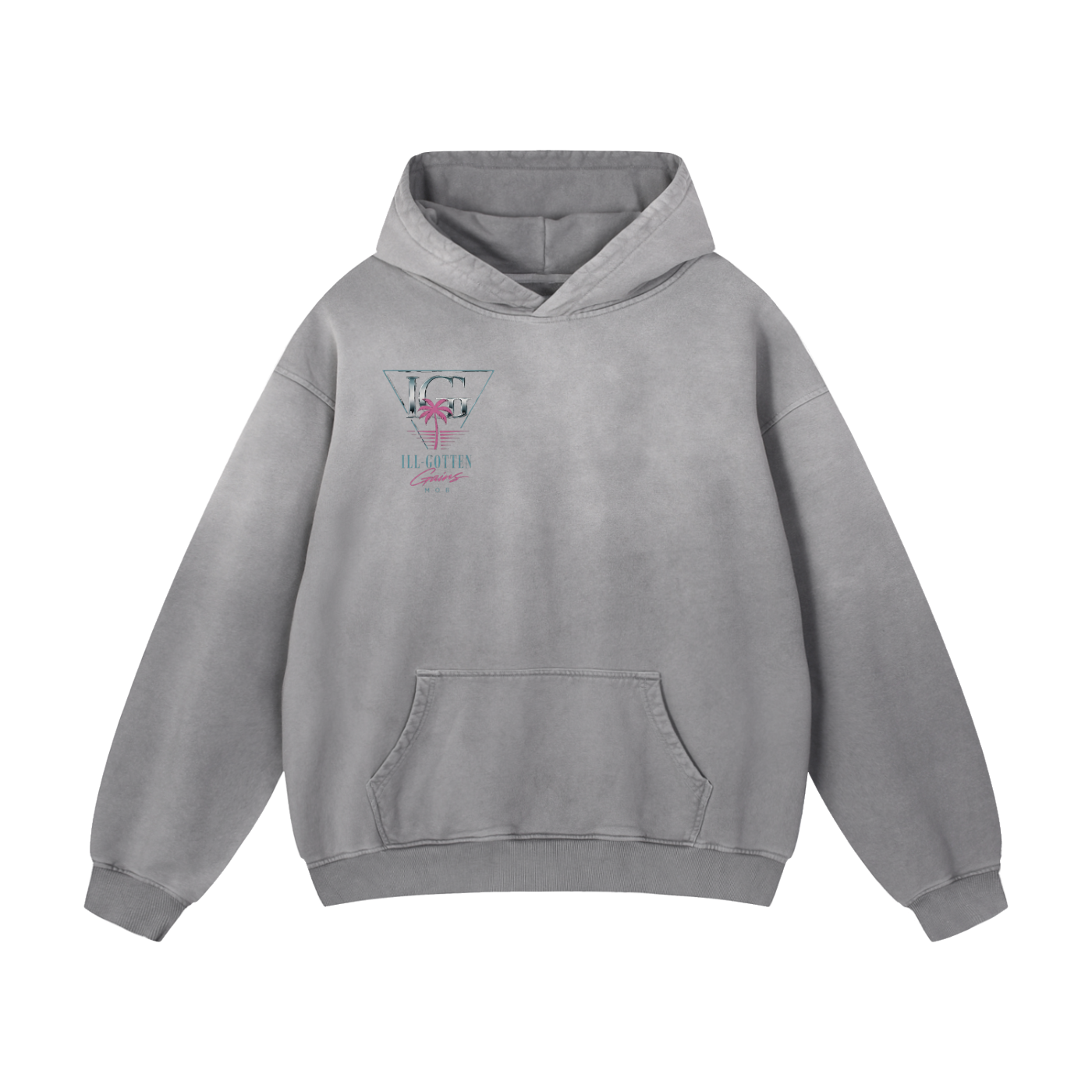 Ill Gotten Gains Mob X NoirVault - Heavyweight Sunfade Oversized Hoodie