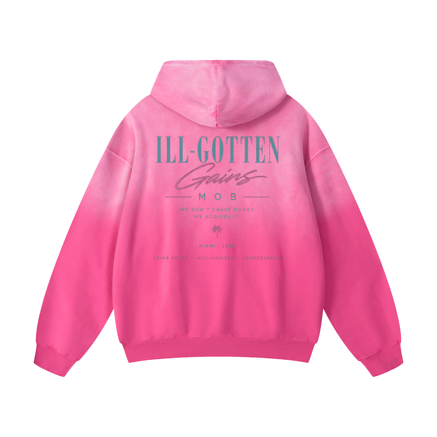 Ill Gotten Gains Mob X NoirVault - Heavyweight Sunfade Oversized Hoodie