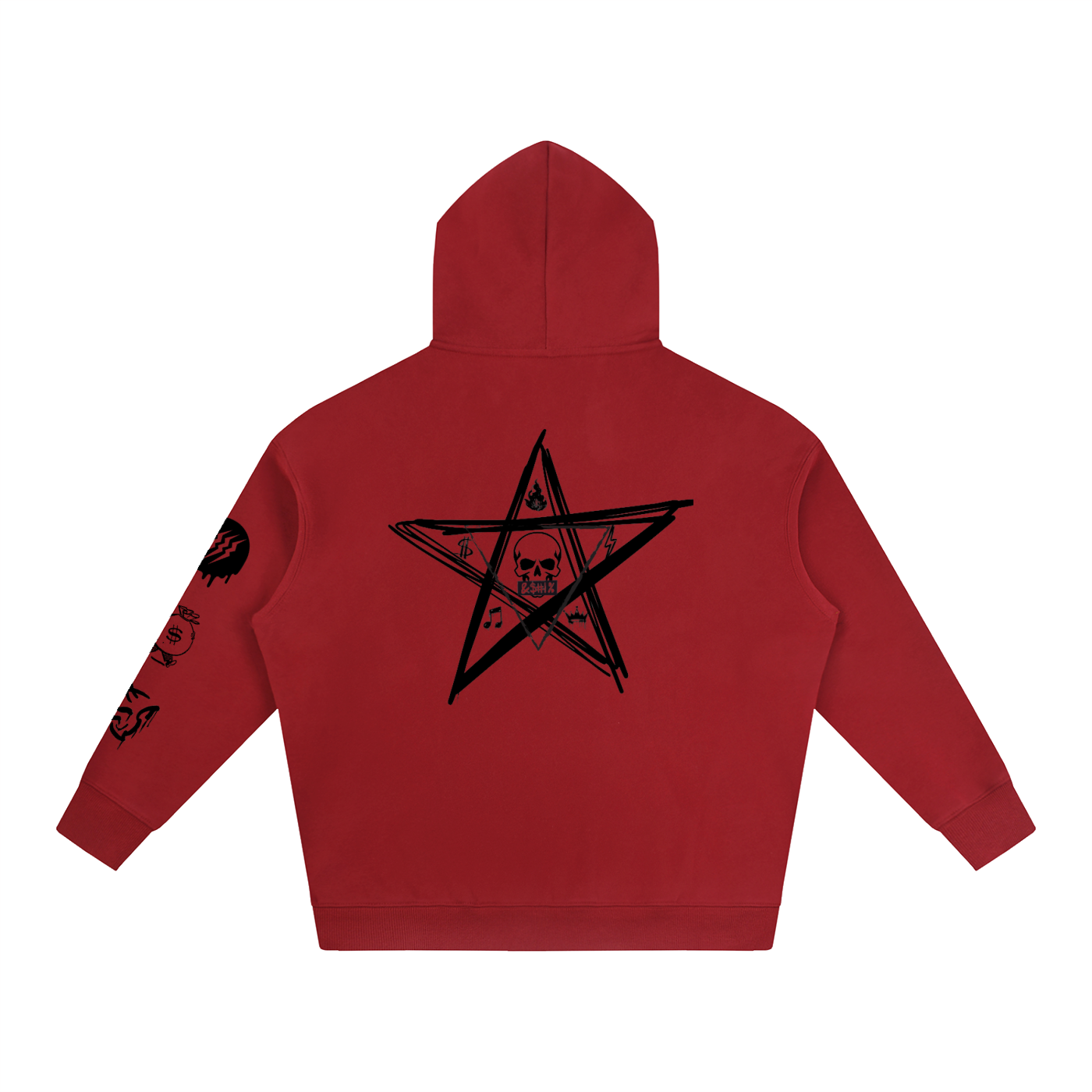 NoirVault Racing Club - Oversize Fleeced Reaper Rider Hoodie